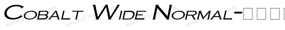 Cobalt Wide Normal字体转换